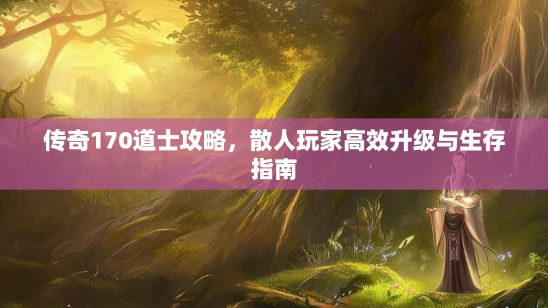 传奇170道士攻略，散人玩家高效升级与生存指南