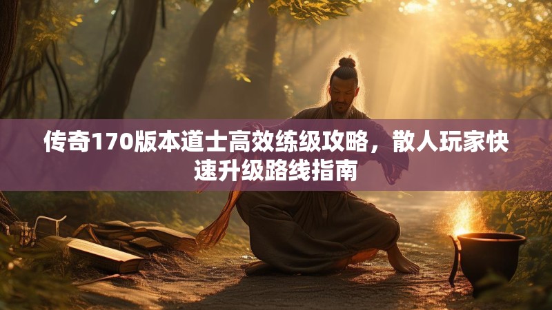 传奇170版本道士高效练级攻略，散人玩家快速升级路线指南