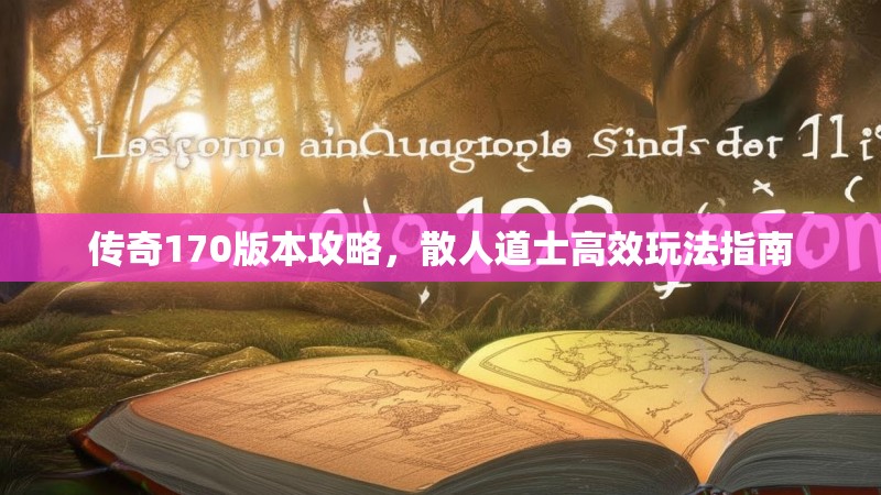 传奇170版本攻略,散人道士高效玩法指南