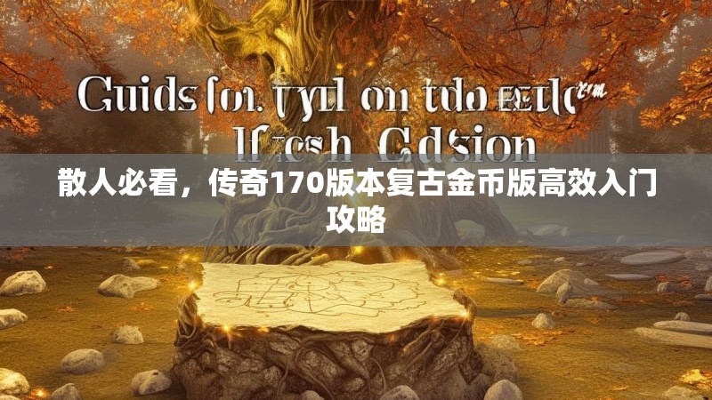 散人必看，传奇170版本复古金币版高效入门攻略