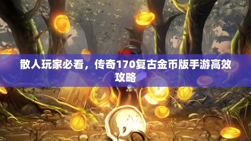 散人玩家必看,传奇170复古金币版手游高效攻略