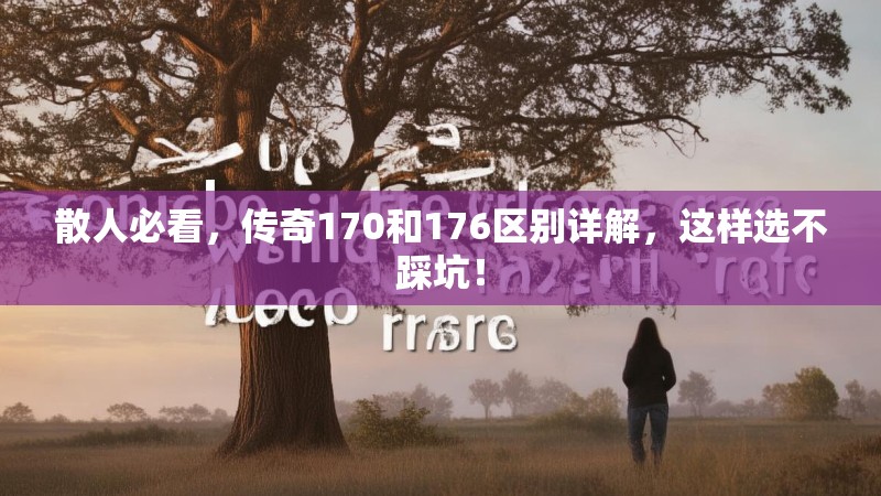 散人必看，传奇170和176区别详解，这样选不踩坑！