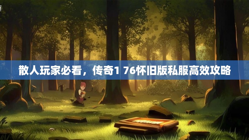散人玩家必看,传奇1 76怀旧版私服高效攻略