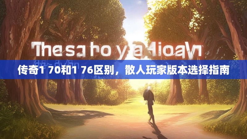 传奇1 70和1 76区别,散人玩家版本选择指南