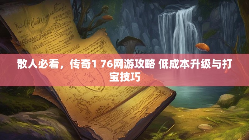 散人必看，传奇1 76网游攻略 低成本升级与打宝技巧