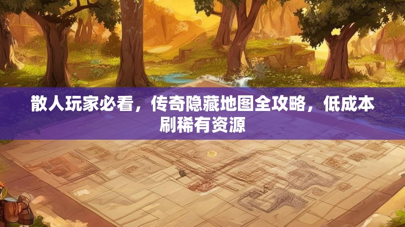 散人玩家必看，传奇隐藏地图全攻略，低成本刷稀有资源