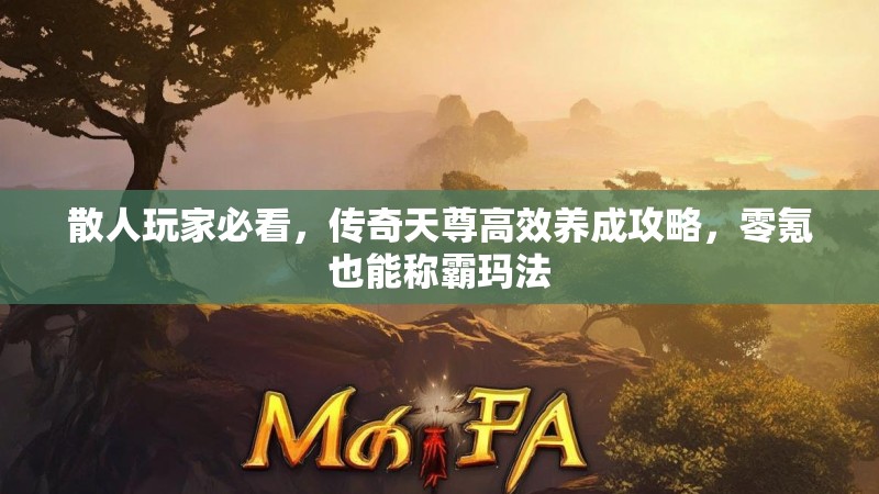 散人玩家必看，传奇天尊高效养成攻略，零氪也能称霸玛法