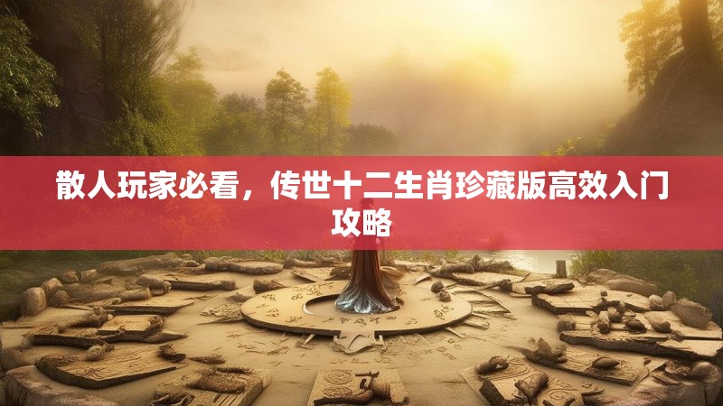 散人玩家必看，传世十二生肖珍藏版高效入门攻略