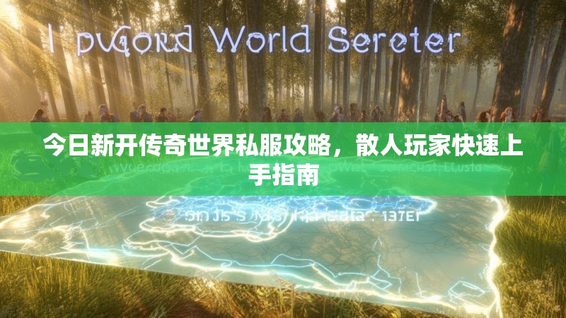 今日新开传奇世界私服攻略，散人玩家快速上手指南