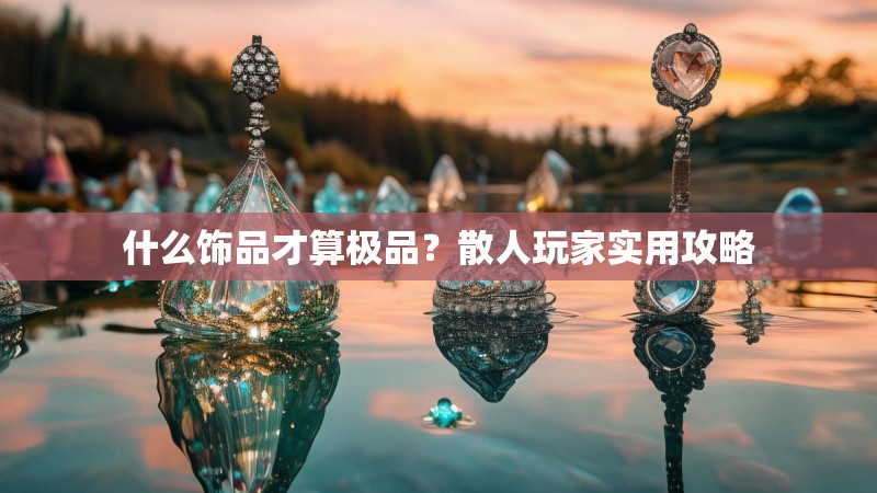 什么饰品才算极品?散人玩家实用攻略