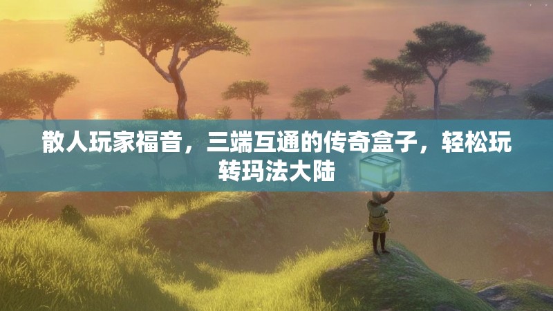 散人玩家福音，三端互通的传奇盒子，轻松玩转玛法大陆