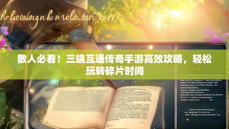 散人必看！三端互通传奇手游高效攻略，轻松玩转碎片时间