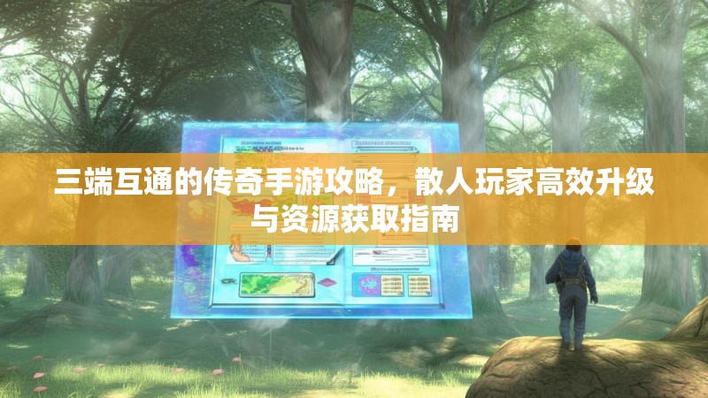 三端互通的传奇手游攻略，散人玩家高效升级与资源获取指南