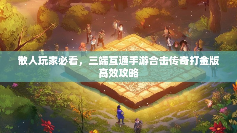 散人玩家必看，三端互通手游合击传奇打金版高效攻略