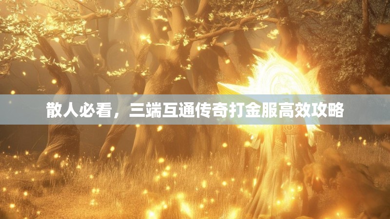散人必看，三端互通传奇打金服高效攻略