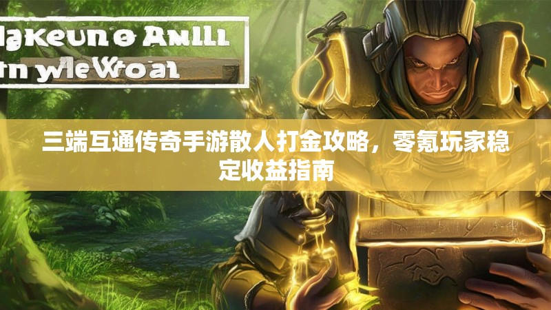 三端互通传奇手游散人打金攻略，零氪玩家稳定收益指南
