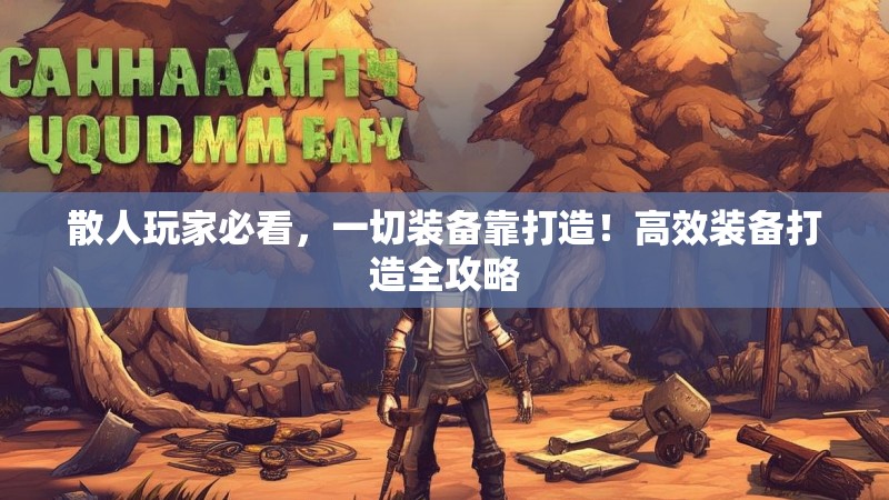 散人玩家必看，一切装备靠打造！高效装备打造全攻略