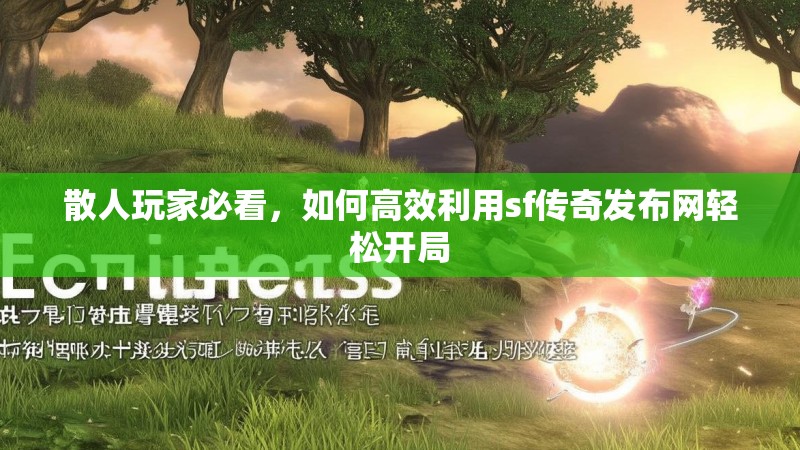 散人玩家必看，如何高效利用sf传奇发布网轻松开局
