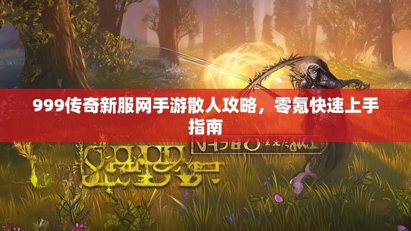 999传奇新服网手游散人攻略，零氪快速上手指南