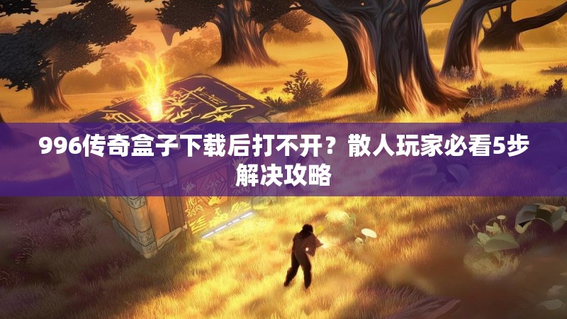 996传奇盒子下载后打不开？散人玩家必看5步解决攻略