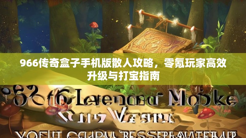 966传奇盒子手机版散人攻略，零氪玩家高效升级与打宝指南