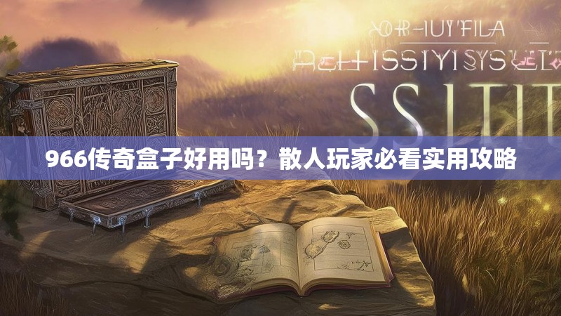 966传奇盒子好用吗？散人玩家必看实用攻略