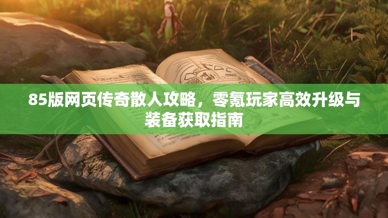 85版网页传奇散人攻略，零氪玩家高效升级与装备获取指南