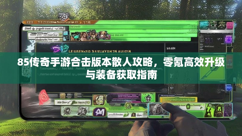 85传奇手游合击版本散人攻略，零氪高效升级与装备获取指南