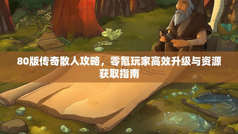 80版传奇散人攻略，零氪玩家高效升级与资源获取指南