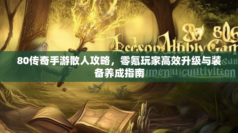 80传奇手游散人攻略，零氪玩家高效升级与装备养成指南