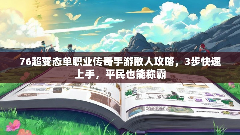 76超变态单职业传奇手游散人攻略，3步快速上手，平民也能称霸