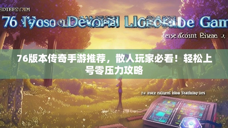 76版本传奇手游推荐,散人玩家必看!轻松上号零压力攻略