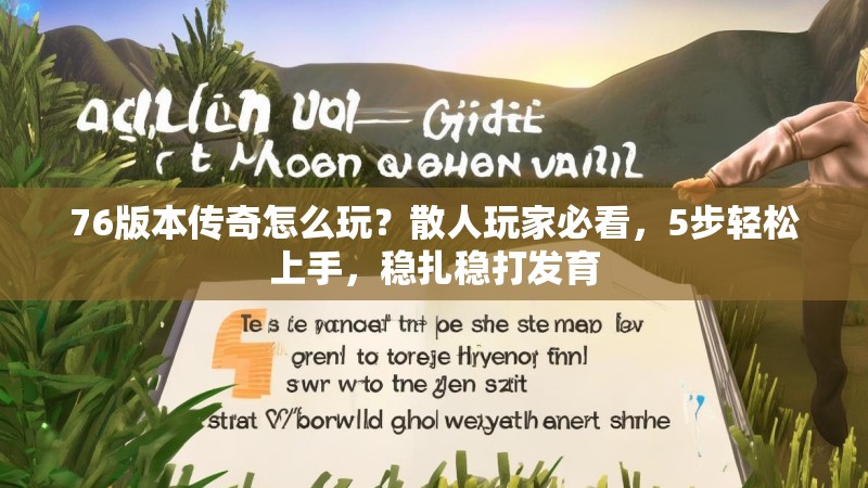 76版本传奇怎么玩?散人玩家必看,5步轻松上手,稳扎稳打发育