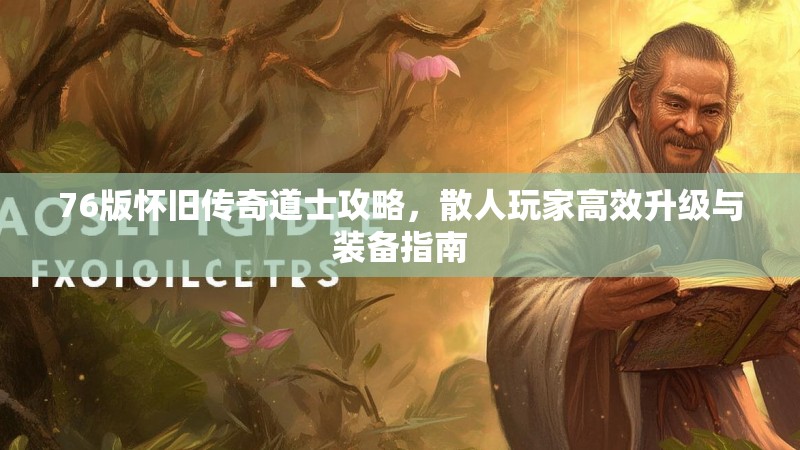 76版怀旧传奇道士攻略，散人玩家高效升级与装备指南