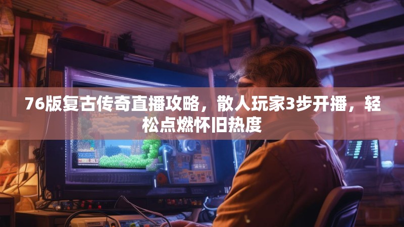 76版复古传奇直播攻略，散人玩家3步开播，轻松点燃怀旧热度