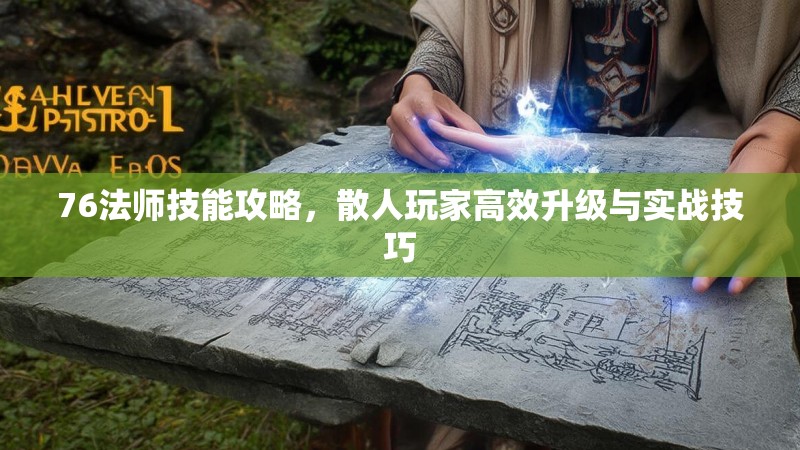 76法师技能攻略，散人玩家高效升级与实战技巧