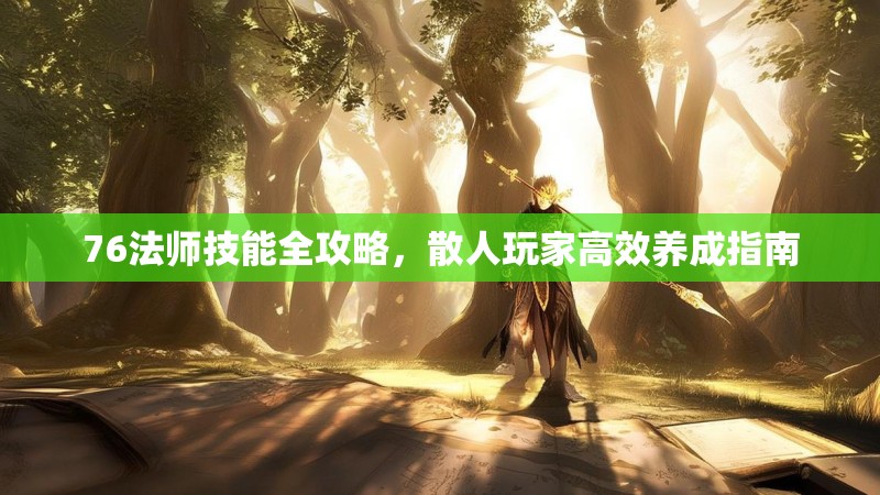 76法师技能全攻略，散人玩家高效养成指南