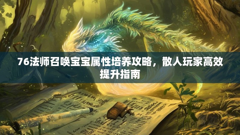 76法师召唤宝宝属性培养攻略，散人玩家高效提升指南