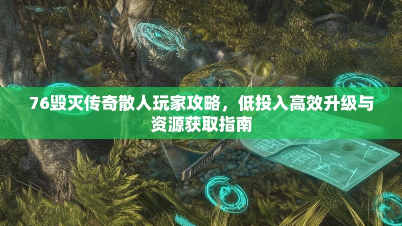 76毁灭传奇散人玩家攻略，低投入高效升级与资源获取指南