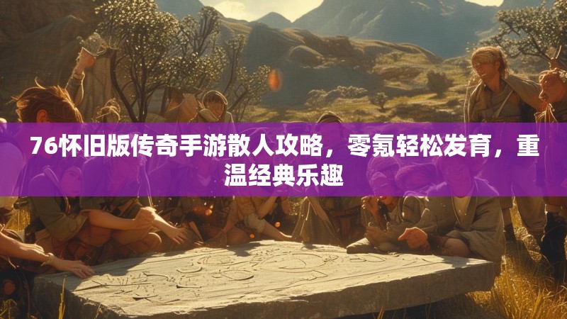 76怀旧版传奇手游散人攻略，零氪轻松发育，重温经典乐趣
