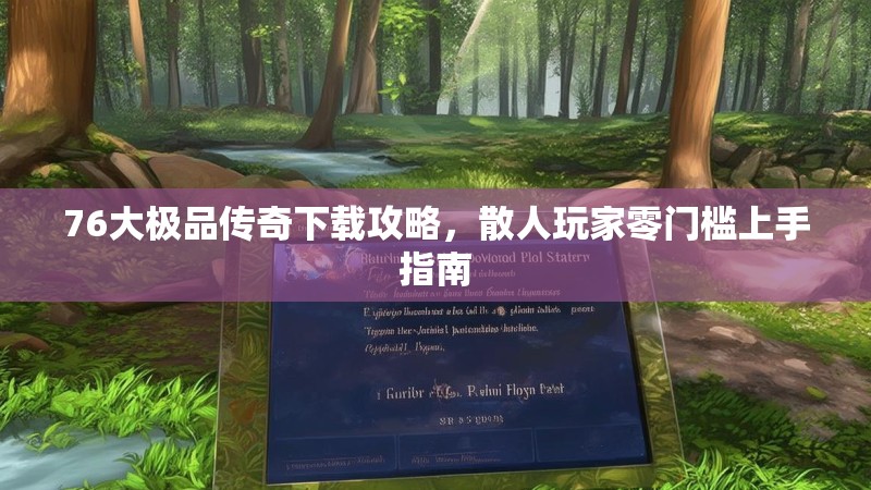 76大极品传奇下载攻略，散人玩家零门槛上手指南