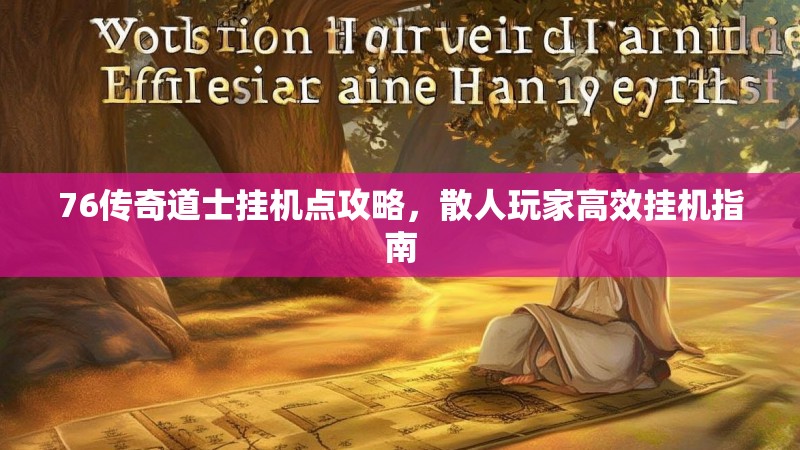 76传奇道士挂机点攻略，散人玩家高效挂机指南