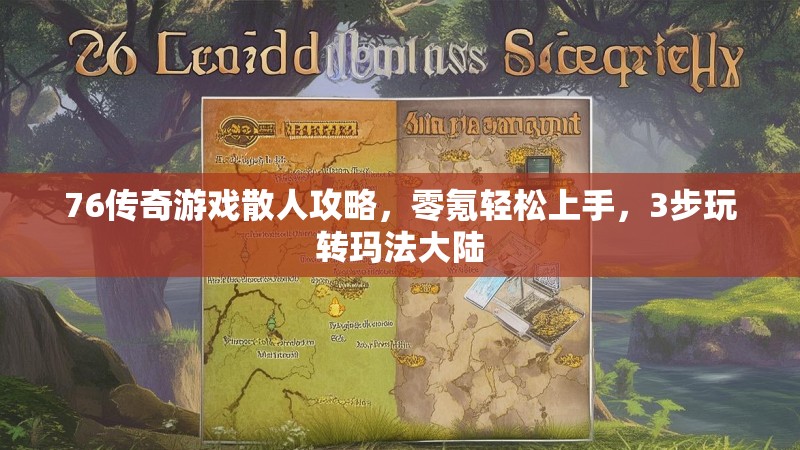 76传奇游戏散人攻略，零氪轻松上手，3步玩转玛法大陆