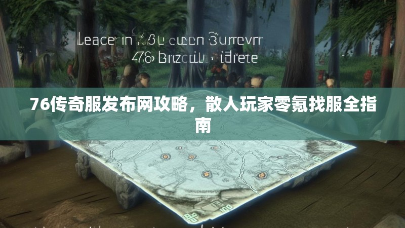 76传奇服发布网攻略,散人玩家零氪找服全指南