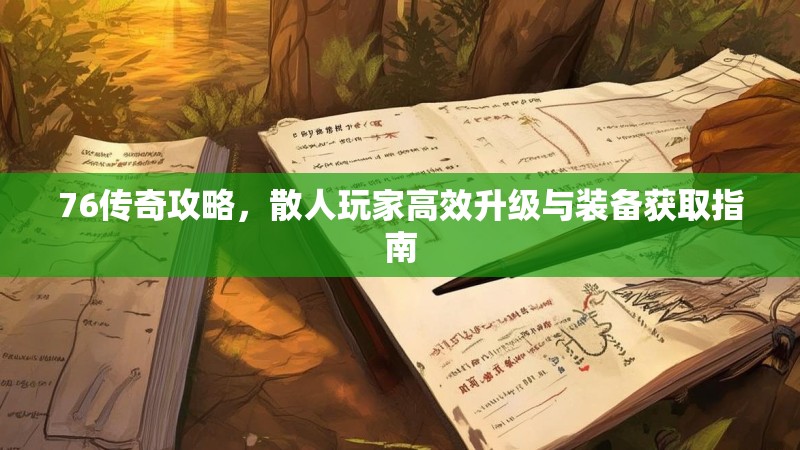 76传奇攻略，散人玩家高效升级与装备获取指南