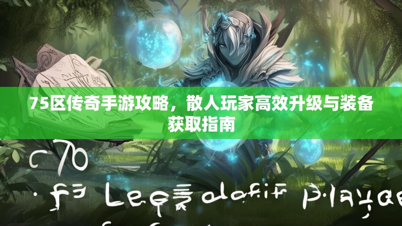 75区传奇手游攻略，散人玩家高效升级与装备获取指南