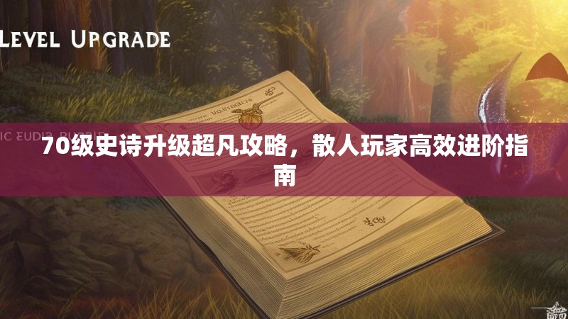 70级史诗升级超凡攻略，散人玩家高效进阶指南