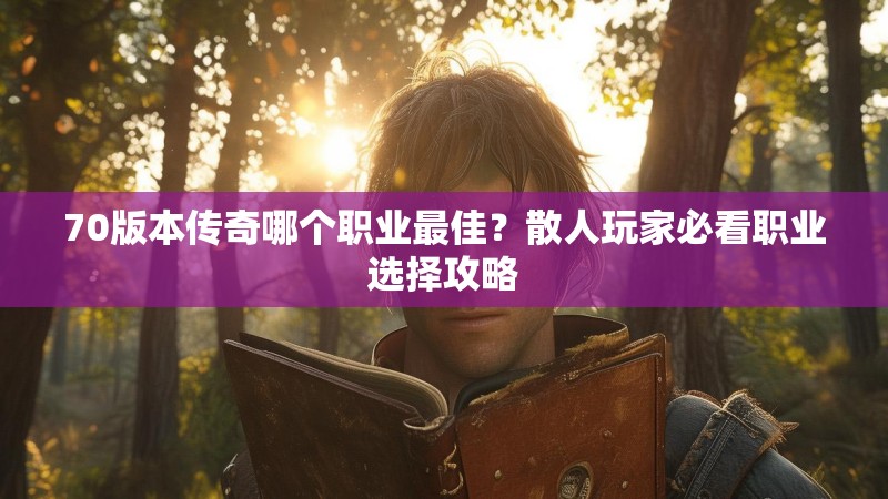 70版本传奇哪个职业最佳？散人玩家必看职业选择攻略