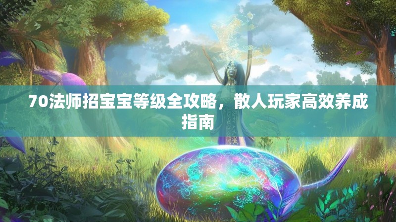 70法师招宝宝等级全攻略，散人玩家高效养成指南