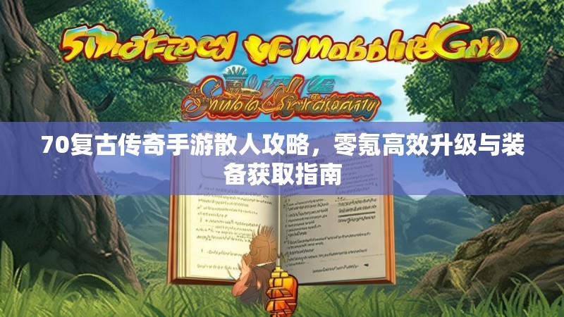 70复古传奇手游散人攻略，零氪高效升级与装备获取指南
